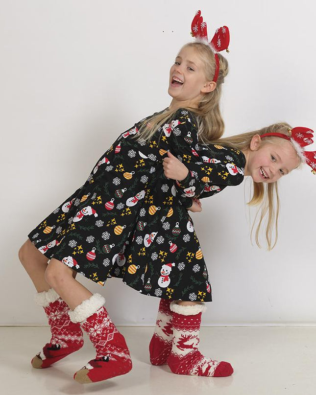 Robe de Noël bonhomme de neige noir pour enfants - Meilleures ventes