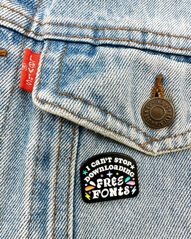 Épingle de polices gratuites - Accessoire créatif pour les passionnés de design