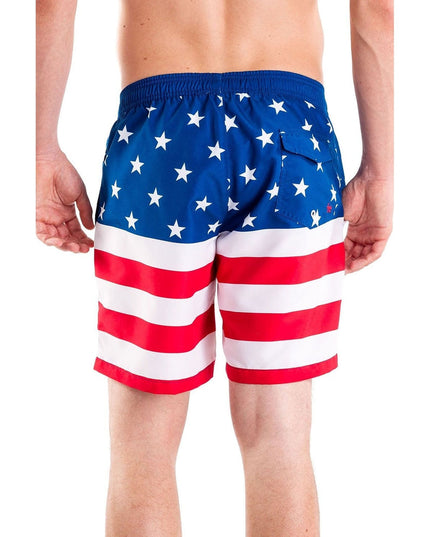 American Flag Swim Trunks - 7.5" Inseam