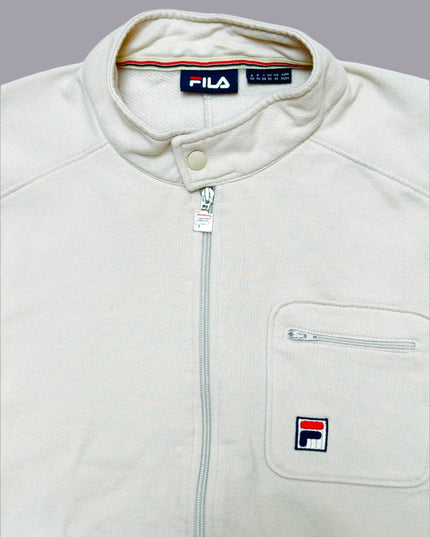 Pull beige Fila vintage | Vêtements de Noël douillets