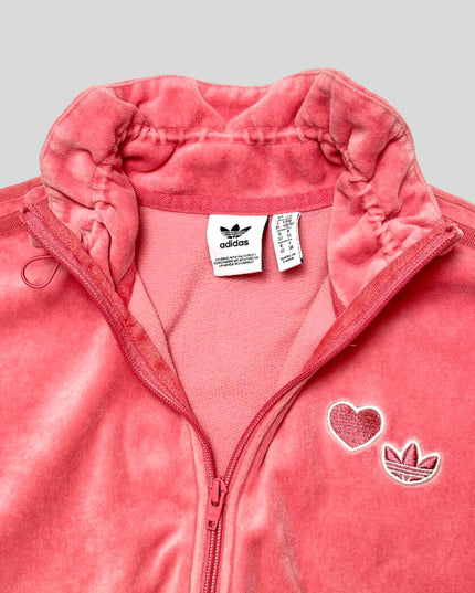 Sweat à capuche vintage Adidas en velours | Pull de Noël festif