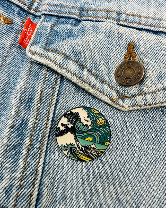 Broche - Van Gogh Wave | Accessoires de pyjamas pour toute la famille