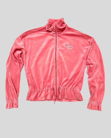 Sweat à capuche vintage Adidas en velours | Pull de Noël festif