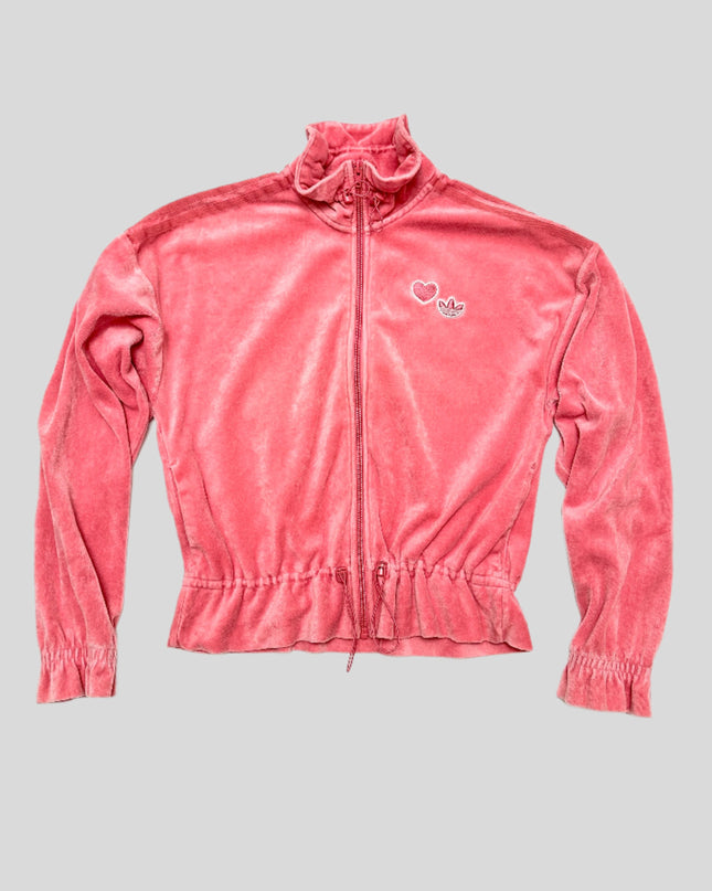 Sweat à capuche vintage Adidas en velours | Pull de Noël festif