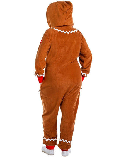 Women's Gingerbread Man Plus Size Jumpsuit