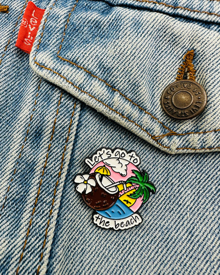 Broche Ambiance Plage - Accessoire amusant pour les amoureux de l'été