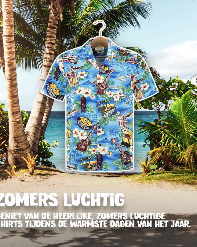 Chemise hawaïenne pour homme, idéale pour une soirée à Hawaï