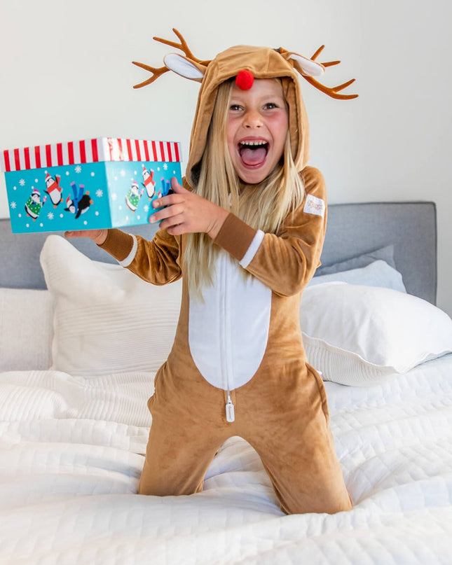Girl's Rudolph Jumpsuit