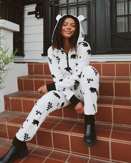 Women's Beary Christmas Jumpsuit