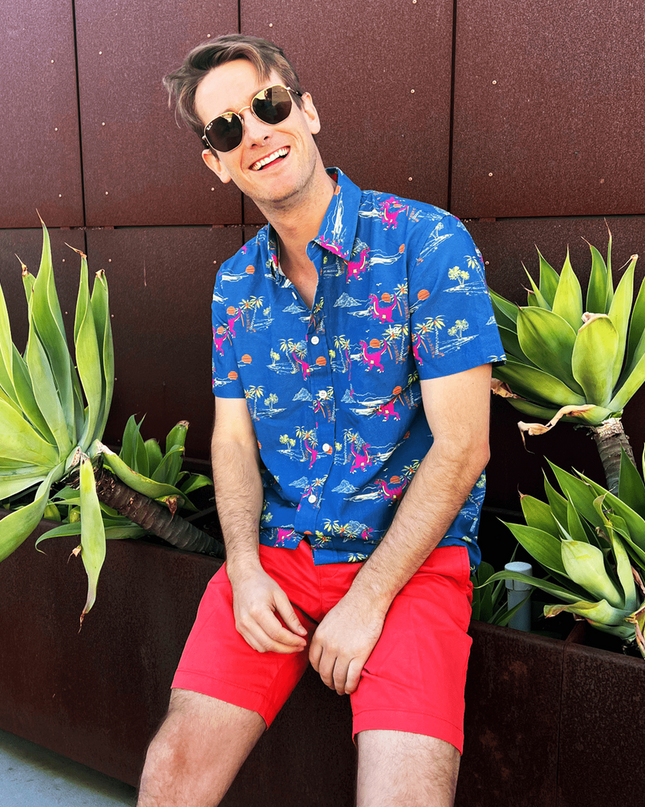 Men's Prehistoric Party Hawaiian Shirt