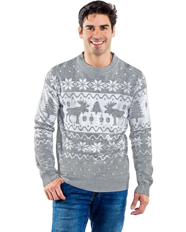 Men's Merry Moose Ugly Christmas Sweater