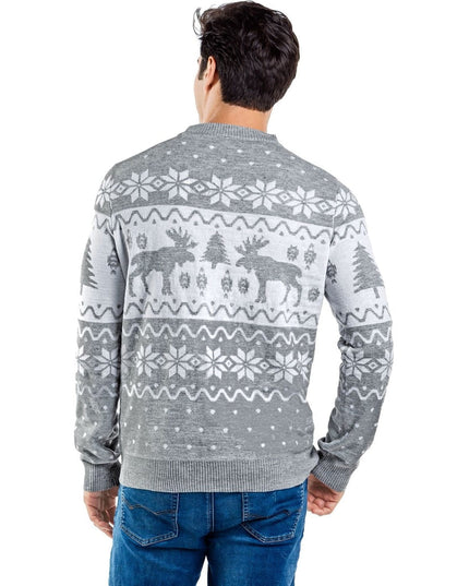Men's Merry Moose Ugly Christmas Sweater