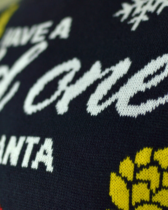 Pull de Noël LED pour femme avec Père Noël et bière