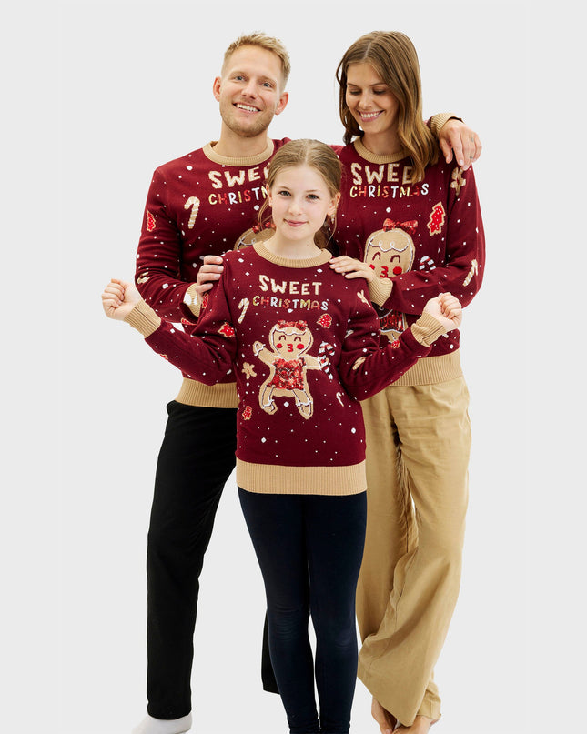 Pull de Noël mignon en forme de biscuit pour femmes