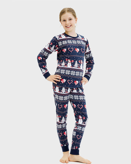 Pyjamas de Noël en forme de cœur pour enfants