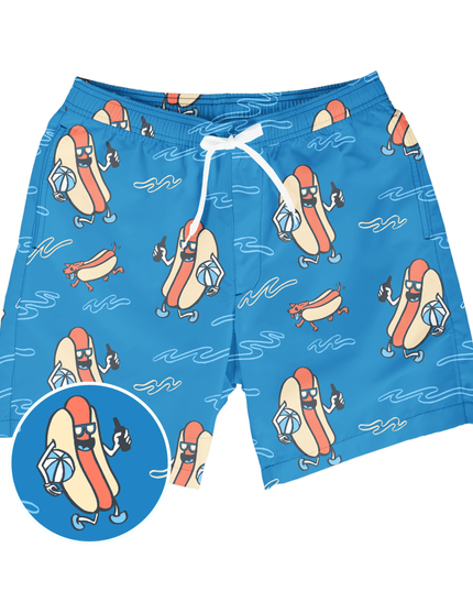 Hot Dog Diver Stretch Swim Trunks - 7.5" Inseam