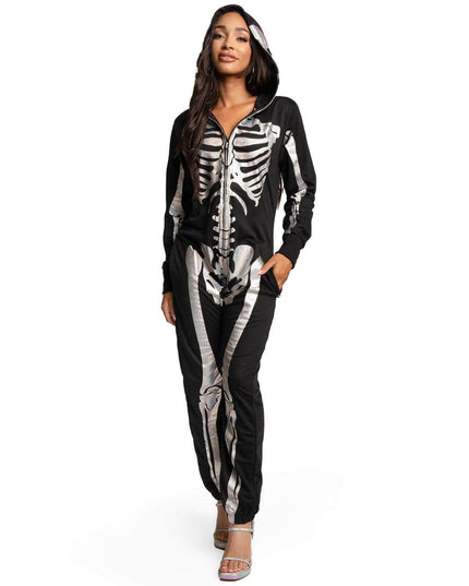 Women's Shimmer Skeleton Costume