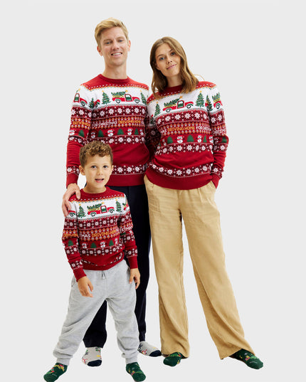 Rentrer à la maison pour acheter un pull de Noël pour enfants