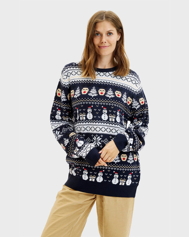 Le pull de Noël Reinstyle - Femme