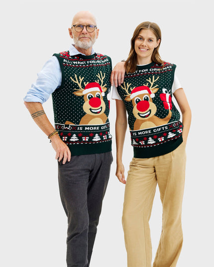 Gilet de Noël Rudolph pour femmes - Meilleures ventes