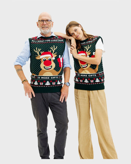 Gilet de Noël Rudolph pour femmes - Meilleures ventes