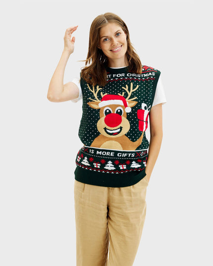 Gilet de Noël Rudolph pour femmes - Meilleures ventes