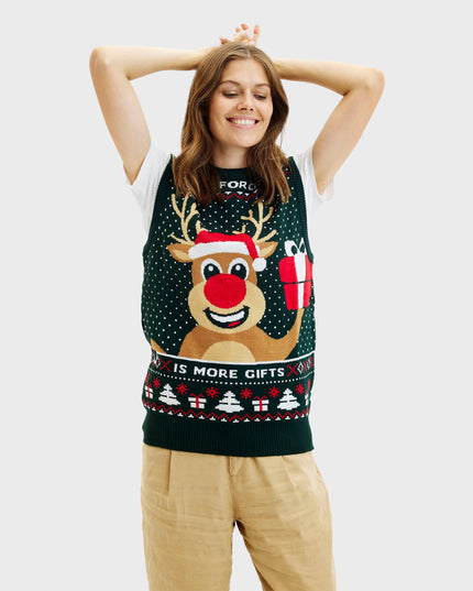 Gilet de Noël Rudolph pour femmes - Meilleures ventes