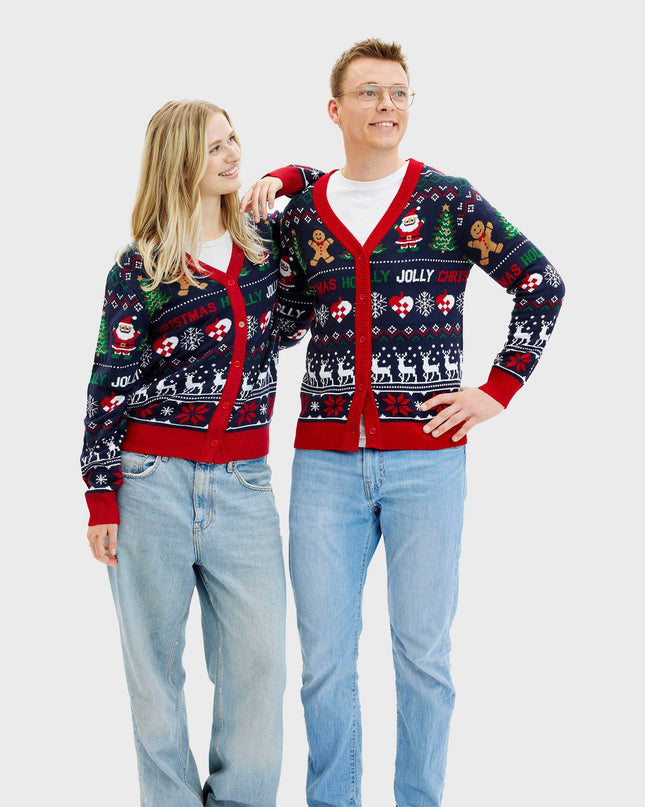 Gilet Joyeux pour femme - Motif festif double face