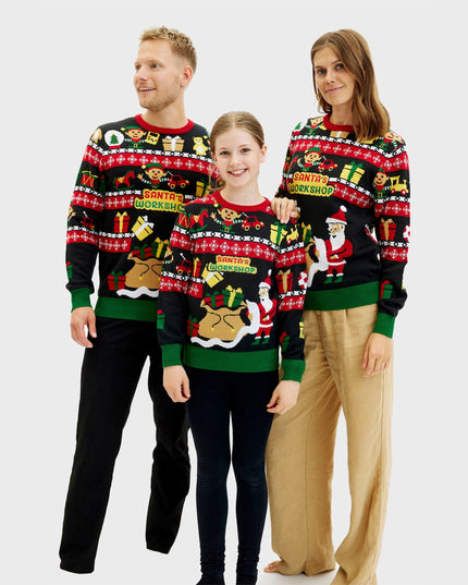 Pull de l'atelier du Père Noël pour enfants