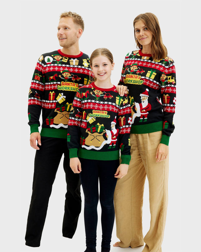 Pull de Noël de l'atelier du Père Noël - Enfants