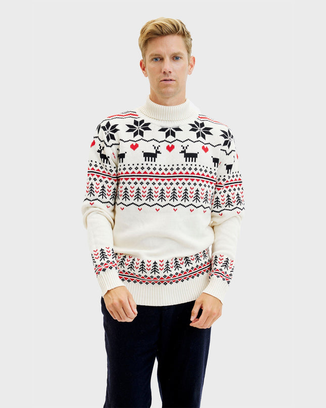 Pull de Noël groenlandais pour hommes