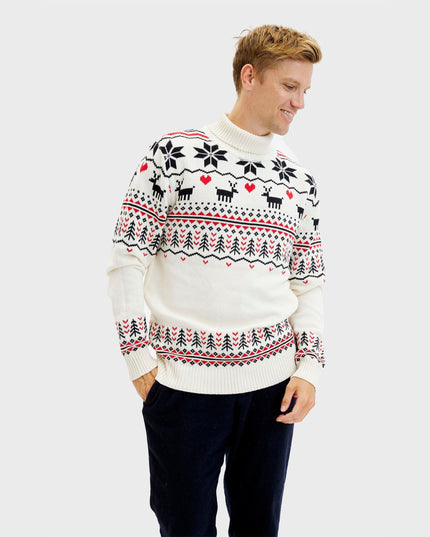 Pull de Noël groenlandais pour hommes