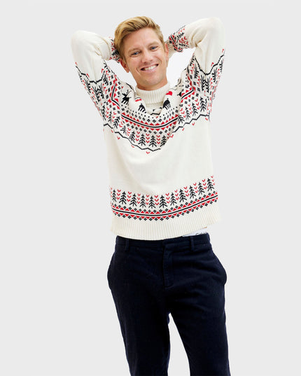 Pull de Noël groenlandais pour hommes