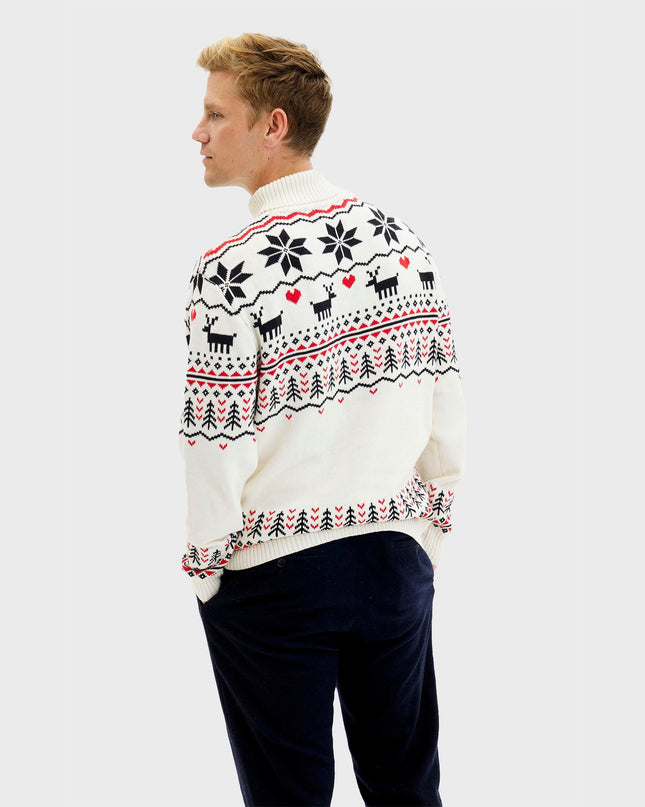 Pull de Noël groenlandais pour hommes