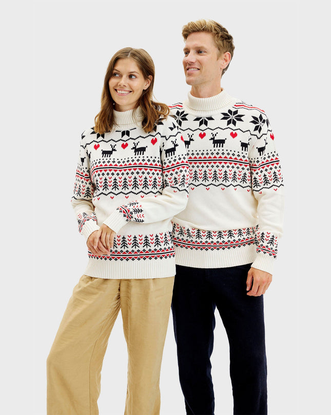 Pull de Noël groenlandais pour hommes