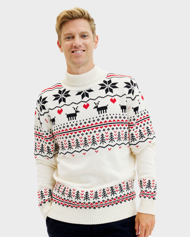 Pull de Noël groenlandais pour hommes