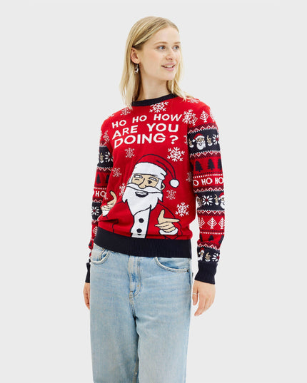 Pull de Noël « Ho Ho How You Doin' » pour femmes - Meilleures ventes