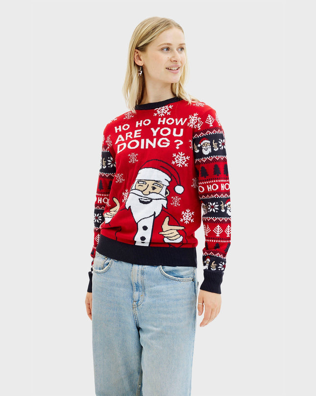 Pull de Noël « Ho Ho How You Doin' » pour femmes - Meilleures ventes