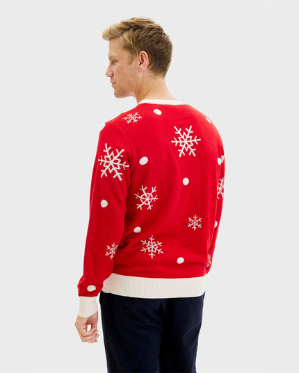 Pull de Noël mignon à motif renne pour homme - Style familial