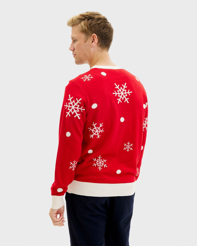 Pull de Noël mignon à motif renne pour homme - Style familial
