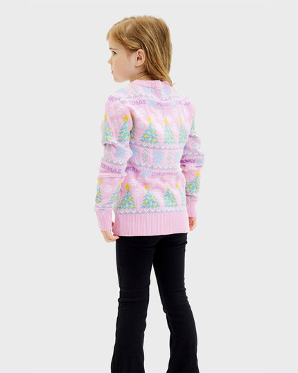 Pink Christmas Sweater for Kids