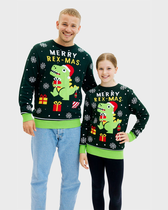 Pull de Noël dinosaure mignon - Enfants