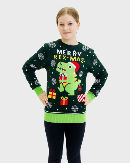 Pull de Noël dinosaure mignon - Enfants