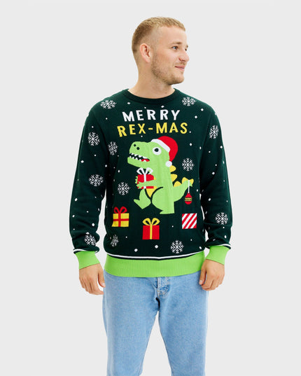 Pull de Noël dinosaure mignon - Homme
