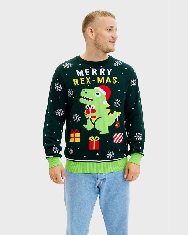 Pull de Noël dinosaure mignon - Homme