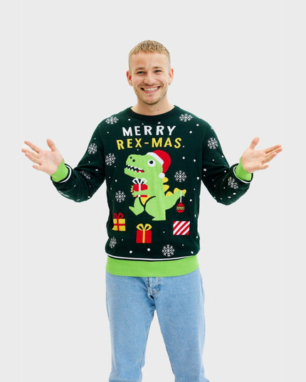 Pull de Noël dinosaure mignon - Homme
