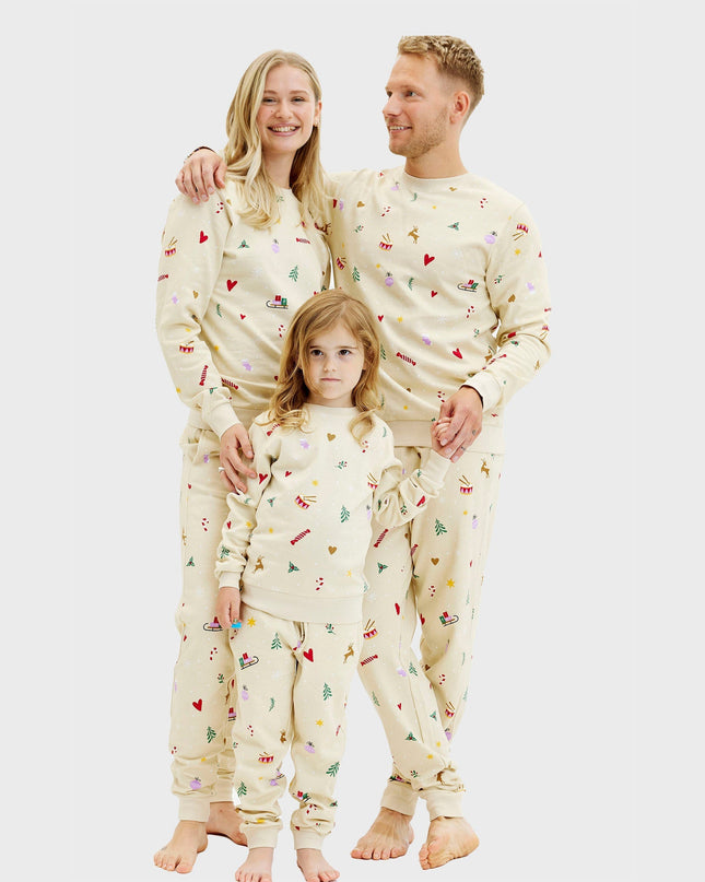 Ensemble de Noël beige pour enfants