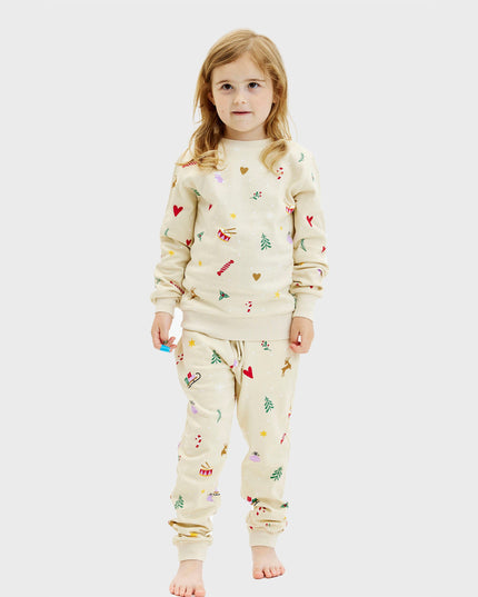Ensemble de Noël beige pour enfants