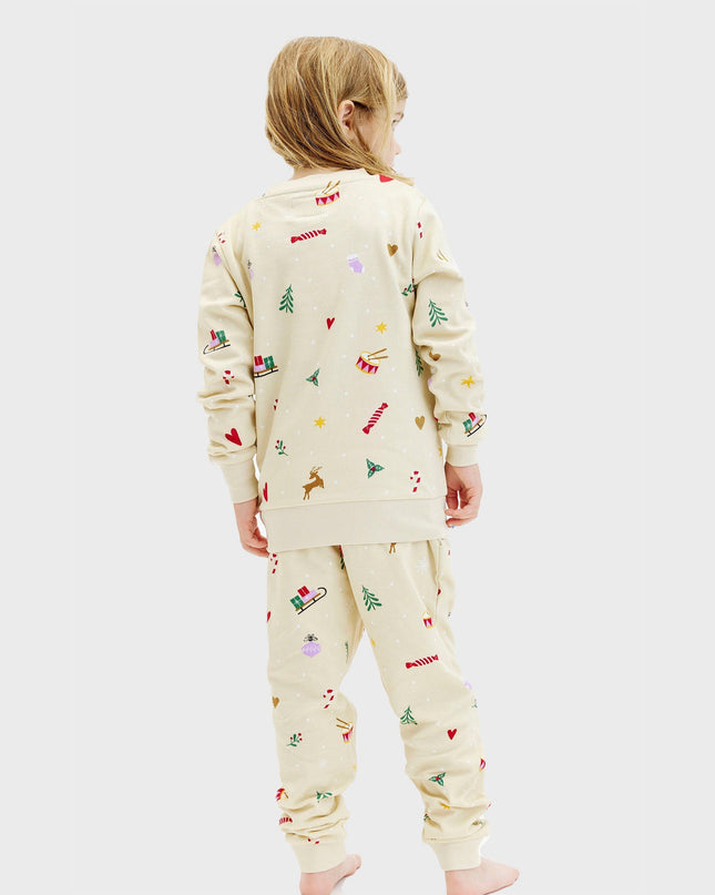 Ensemble de Noël beige pour enfants