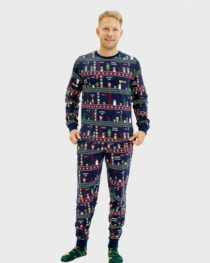 Pyjamas de Noël vintage pour gamers (hommes)